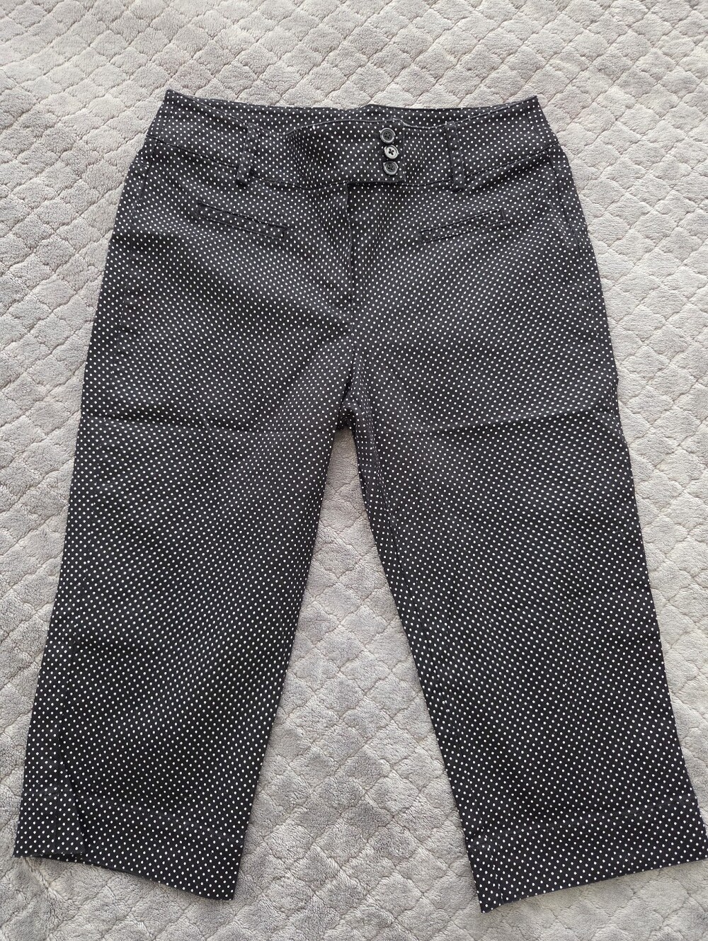 VTG Y2K Larry Levine Polka Dot Capris • Size 4 🖤🤍